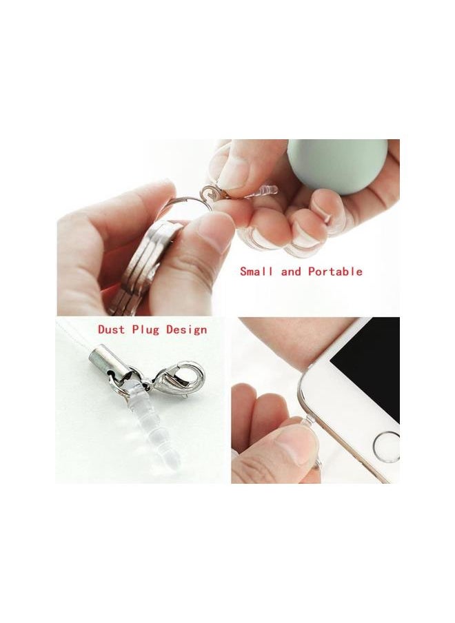 Generic - Macaron Mobile Phone Screen Wipes, Lens Wipe Glasses with Portable Keychain, Brush Key Pendant for Mobile Computer Electronic Devices Phone Screen Cleaner (8PCS) - Image 1