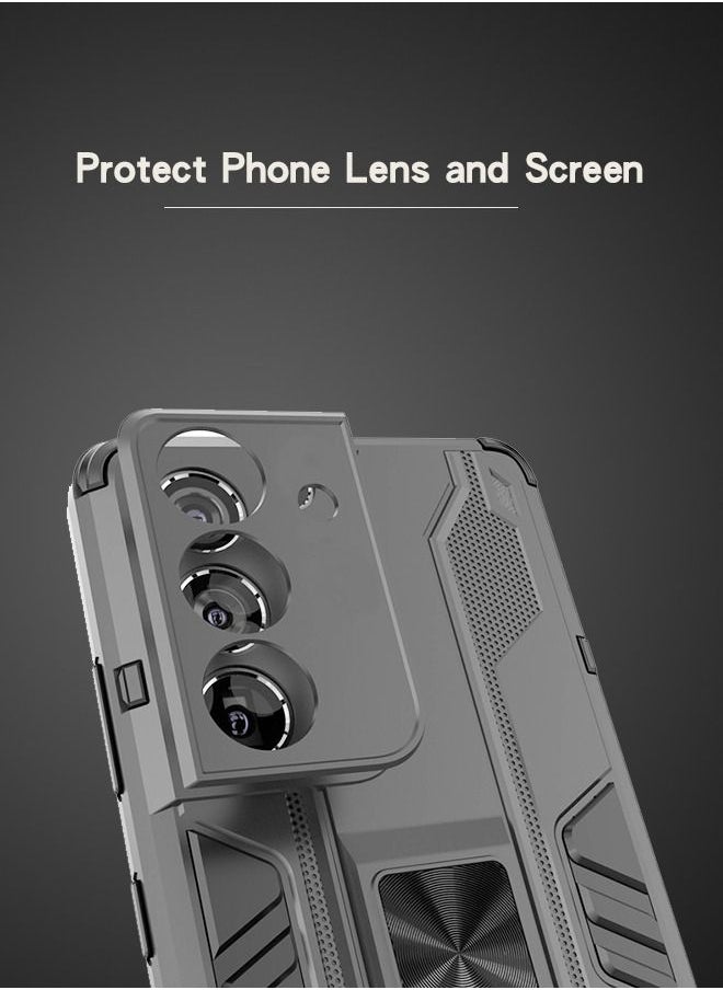 GROIC - For Samsung Galaxy S23 Plus 6.6" Case Fine Hole Punk Phone Case Shockproof Cover with Built in Kickstand Protective, Drop Proof Textured Rugged Sturdy Phone Case - Image 1