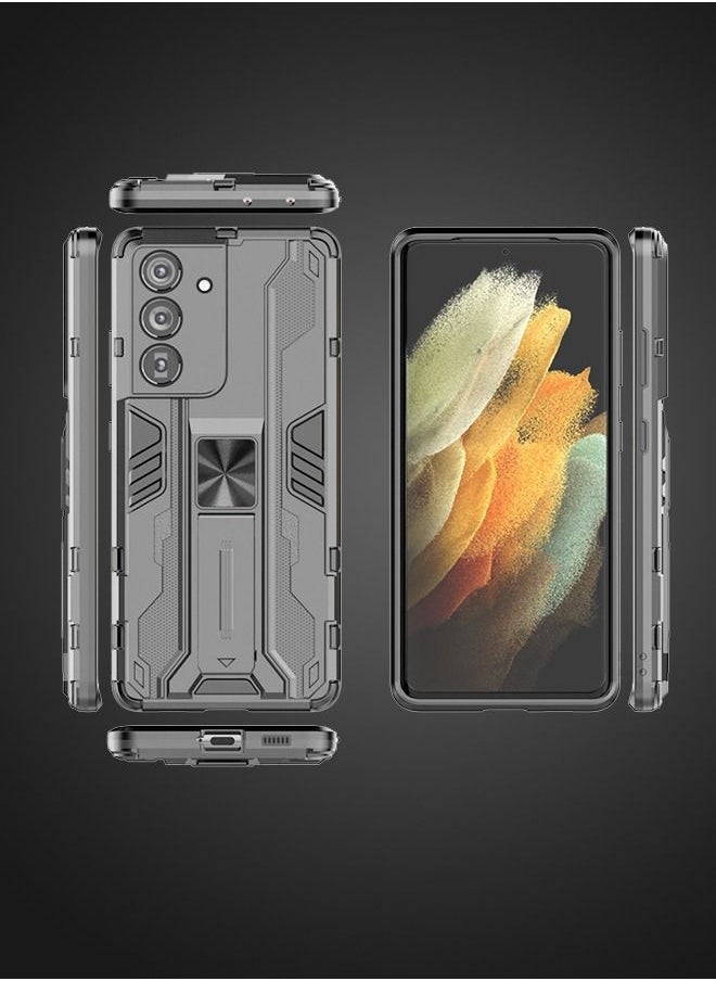 GROIC - For Samsung Galaxy S23 Plus 6.6" Case Fine Hole Punk Phone Case Shockproof Cover with Built in Kickstand Protective, Drop Proof Textured Rugged Sturdy Phone Case - Image 1