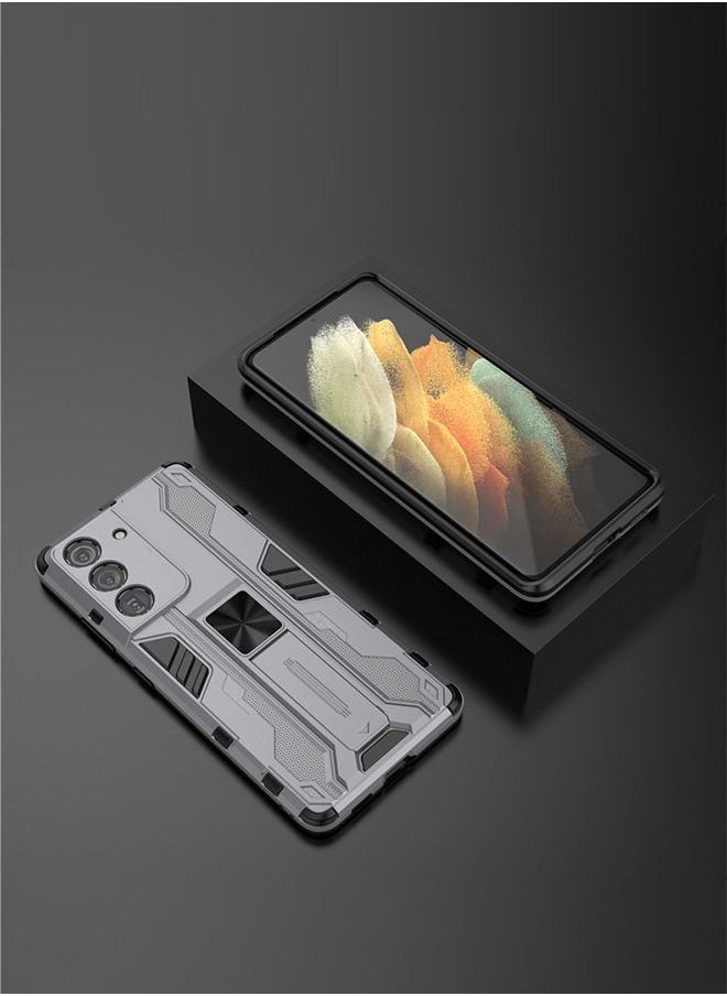 GROIC - For Samsung Galaxy S23 Plus 6.6" Case Fine Hole Punk Phone Case Shockproof Cover with Built in Kickstand Protective, Drop Proof Textured Rugged Sturdy Phone Case - Image 1
