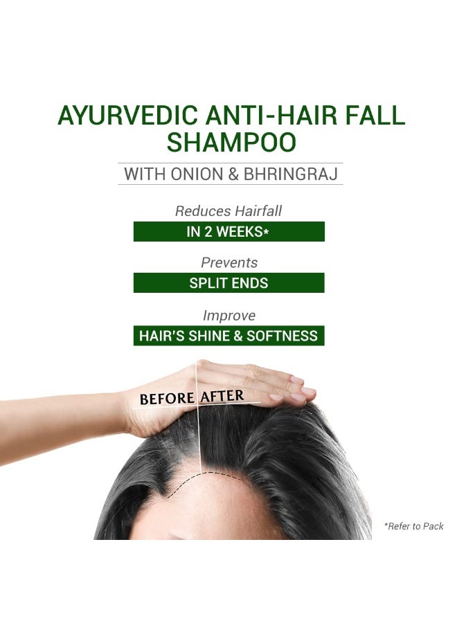 SESA Ayurvedic Anti Hairfall Shampoo For Dry And Frizzy Hair Reduces Hairfall Made With 6 Ayurvedic Herbs Paraben Free Shampoo - 500ml - Image 3