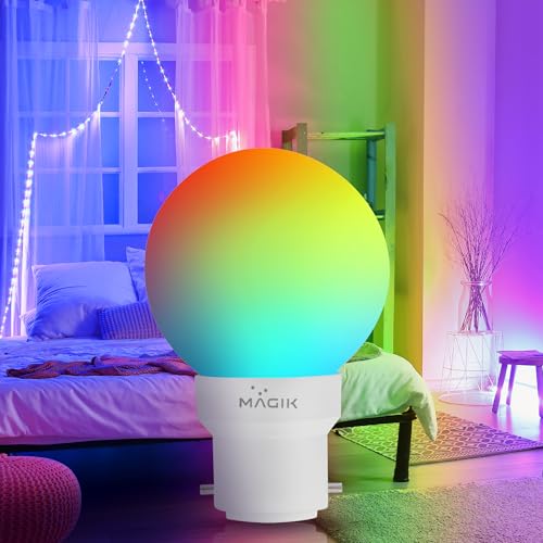 MAGIK Spectrum 0.5W LED Bulb (Multicolor) | Decorative Night Lamp for Home, Temple & Bedroom | B22 Base | Energy Efficient Zero Watt Light | Pack of 6 - Image 4