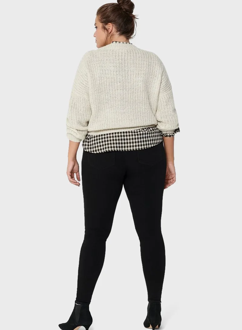 Only Carmakoma Button Down Crop Cardigan