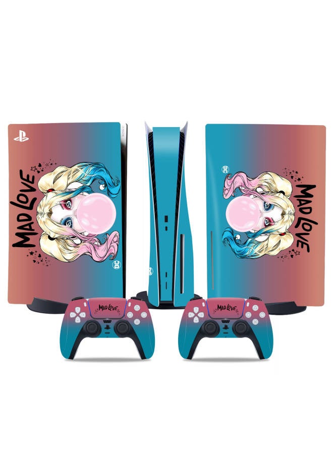 PS5 CD-ROM Version Of The Sticker PS5 Digital Version Of The Main Machine Handle Film Batman Joker A Variety Of Support For A Generation Of Hair-Color:Light Gray DiskPS5-0097  - Image 3