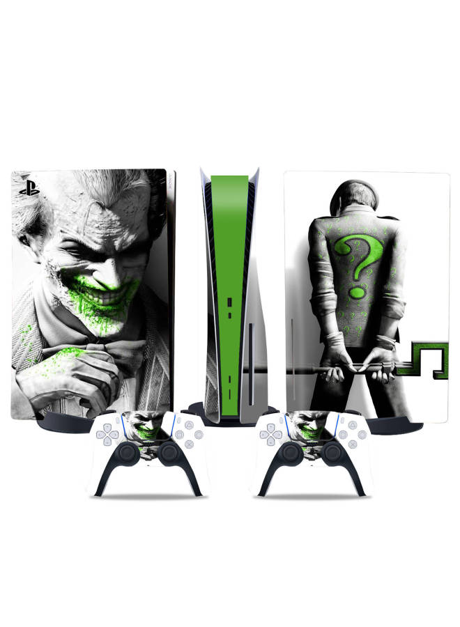 PS5 CD-ROM Version Of The Sticker PS5 Digital Version Of The Main Machine Handle Film Batman Joker A Variety Of Support For A Generation Of Hair-Color:Light Gray DiskPS5-0097  - Image 2