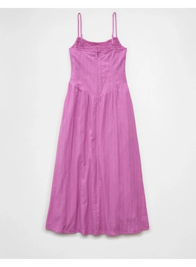 امريكان ايجل Shirred Bodice Midi Dress