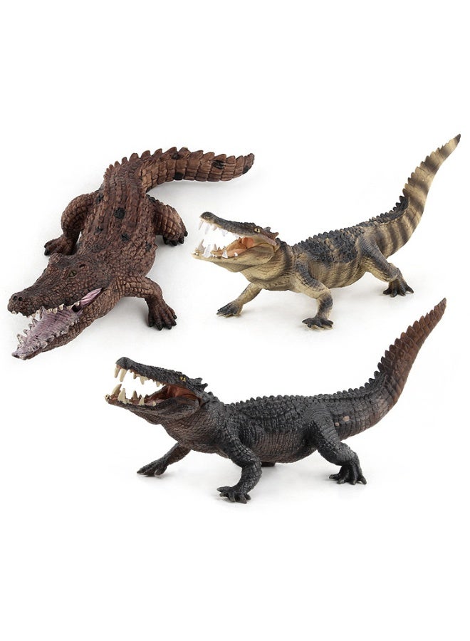 NIBEMINENT Large PVC Crocodile Toy - Realistic Wild Animal Model