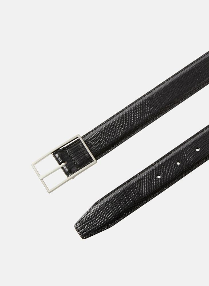 كالفن كلاين حزام جلد سحلية بتصميم فتحات - Image 3