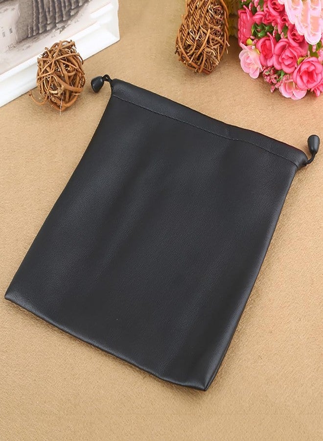 ccHuDE 2 Pcs Headphone Carrying Bags Portable Travel Headset Bags Black Headphones Pouches Headset Storage Pouches with Drawstring - Image 4