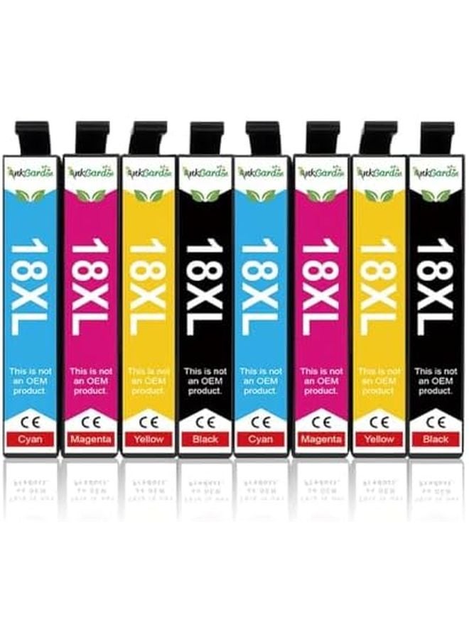 CRTBOTW 1811XL خرطوشة حبر 2SET 8PCS متوافقة مع طابعات T18 XL 1811 1814 XP302 XP102 - Image 1