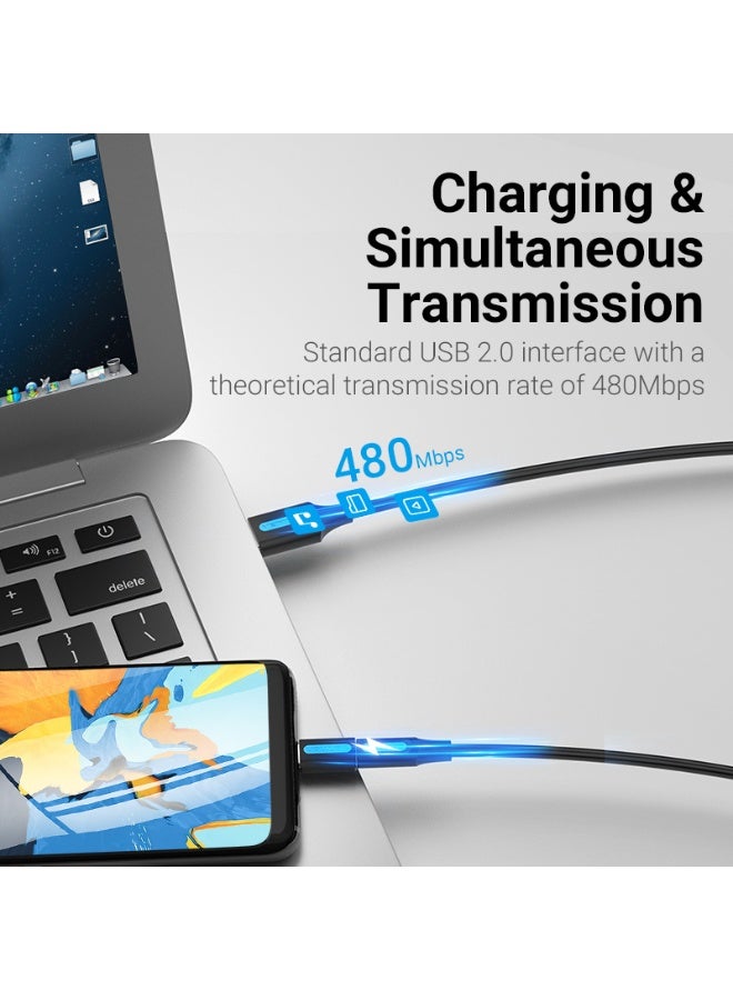 VENTION USB-C Male to Micro USB 2.0 B Female Adapter Black PVC Type Model # CDXB0 - Image 4