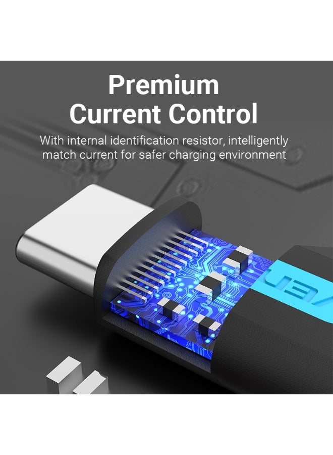 VENTION USB-C Male to Micro USB 2.0 B Female Adapter Black PVC Type Model # CDXB0 - Image 5