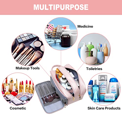 BAIMAY Makeup Bag for Women, Water Resistant Toiletry Bag for Travel Essentials, Dorm Room Essentials for Girl, Toiletry Organizer Dopp Kit for Toiletries Accessories, Mother's Day Graduation Gifts for Her - Image 5