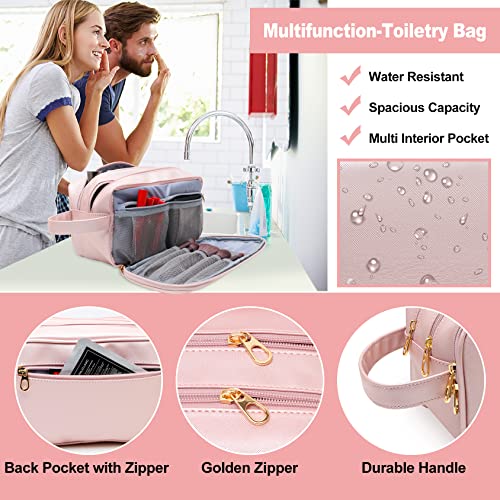 BAIMAY Makeup Bag for Women, Water Resistant Toiletry Bag for Travel Essentials, Dorm Room Essentials for Girl, Toiletry Organizer Dopp Kit for Toiletries Accessories, Mother's Day Graduation Gifts for Her - Image 4