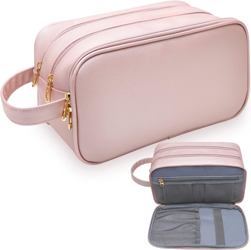 BAIMAY Makeup Bag for Women, Water Resistant Toiletry Bag for Travel Essentials, Dorm Room Essentials for Girl, Toiletry Organizer Dopp Kit for Toiletries Accessories, Mother's Day Graduation Gifts for Her - Image 1