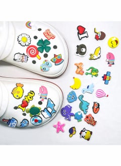Excefore Shoe Decoration Croc Charms, PVC Different Cartoon Charm for Crocs Hole Hole Shoe/Buckle/Bracelet/Wristband, Croc Charms Decoration for Kids Boys Girls Men Women Party Favor Gifts 100 PCS Random  - Image 2