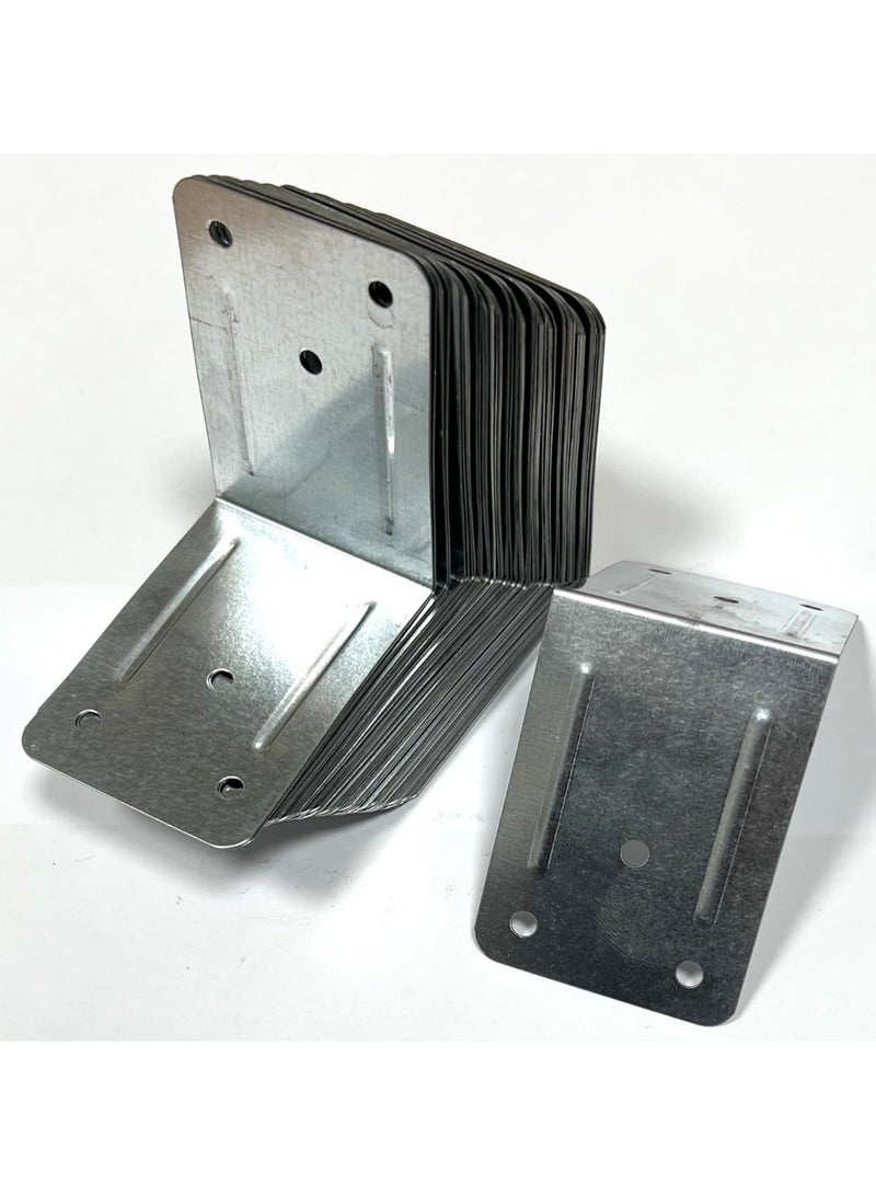 50pcs Corner Protectors 60x44x60mm, 0.4mm Thick, Galvanised Steel L Shaped for Wooden Crates and Shipping Boxes Protecting - Image 5