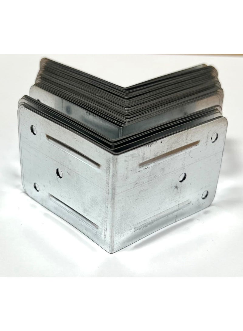 50pcs Corner Protectors 60x44x60mm, 0.4mm Thick, Galvanised Steel L Shaped for Wooden Crates and Shipping Boxes Protecting - Image 4