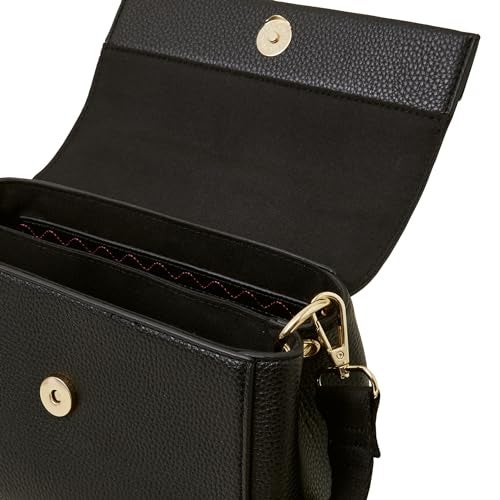 Accessorize London Women's Black Satchel Sling Bag with Adjustable Strap| crossbody sling bag for women stylish|Ladies trendy sling bag|latest handbag for woman - Image 5