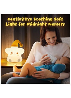 FEND Night Light for Kids, Baby Night Light Lamp for Kids Room Star Girls Night Light, Remote Control Silicone Nursery Squishy Soft Rechargeable Color Changing Cute Night Light, Star Birthday Gift - pzsku/ZBDDDBA7907DE581DF3ABZ/45/_/1733587855/1d282cd9-c7cb-4343-9735-b1c40dc8e00f