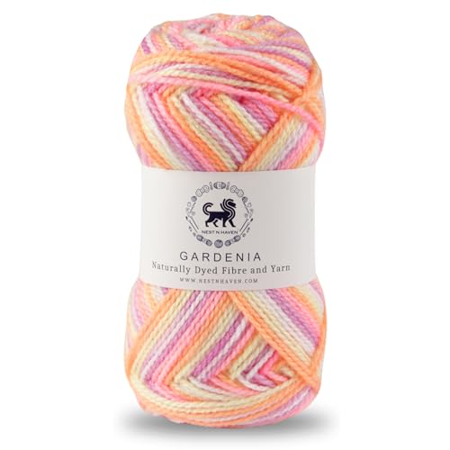 Nestnhaven Acrowools Gardenia Hand Knitting and Crochet Yarn Multi Colour Suitable for Craft, Babywear, Toys Pack of 1 Ball - 100gms. (Shade 15) (Multicoloured 1) - Image 1
