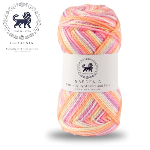 Nestnhaven Acrowools Gardenia Hand Knitting and Crochet Yarn Multi Colour Suitable for Craft, Babywear, Toys Pack of 1 Ball - 100gms. (Shade 15) (Multicoloured 1) - Image 2