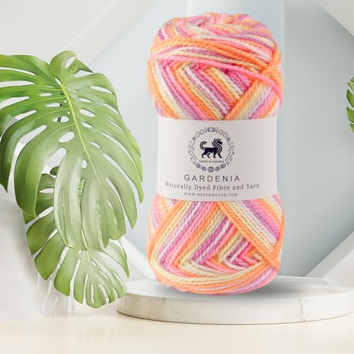 Nestnhaven Acrowools Gardenia Hand Knitting and Crochet Yarn Multi Colour Suitable for Craft, Babywear, Toys Pack of 1 Ball - 100gms. (Shade 15) (Multicoloured 1) - Image 4
