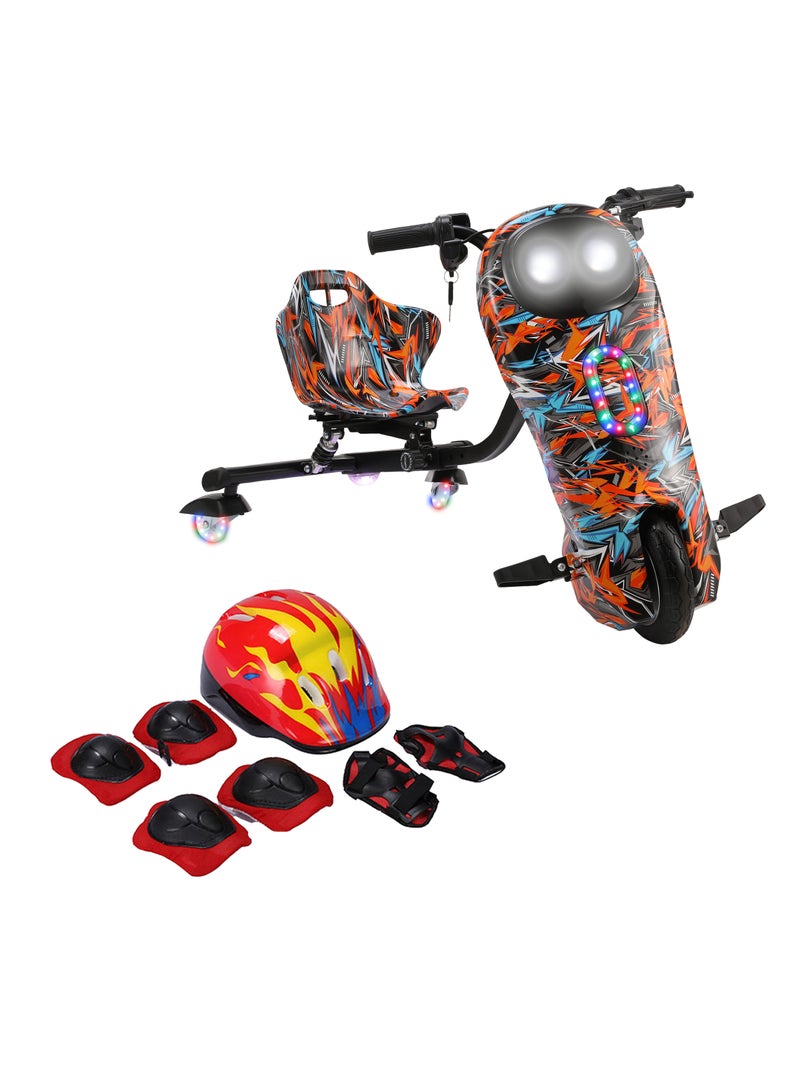 MYTOYS 36V Drifting Scooter 3 Wheel Electric Scooter - 3 Driving Modes- Bluetooth- Speaker- Lights - Shock Absorber Safety Gears Speed Up To 20KM/h - Image 2