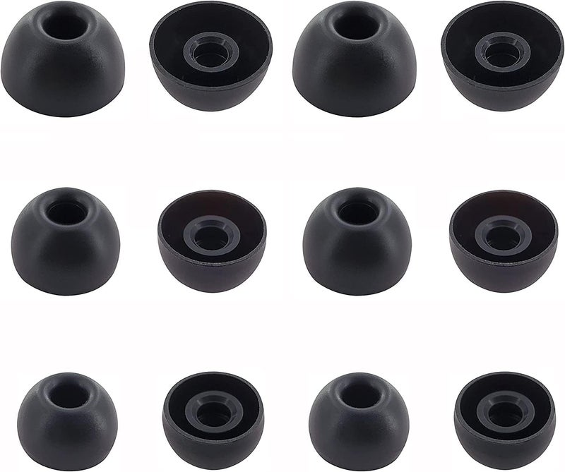 JNSA Replacement Earbuds Tips Silicone Ear Tips for JBL Tune 230NC TWS/Tune 125TWS /Tune 130NC TWS/Vibe 200TWS / Free X,Fit in Case, Buds Tips,6 Pairs S/M/L 3 Size,Black713 - Image 5