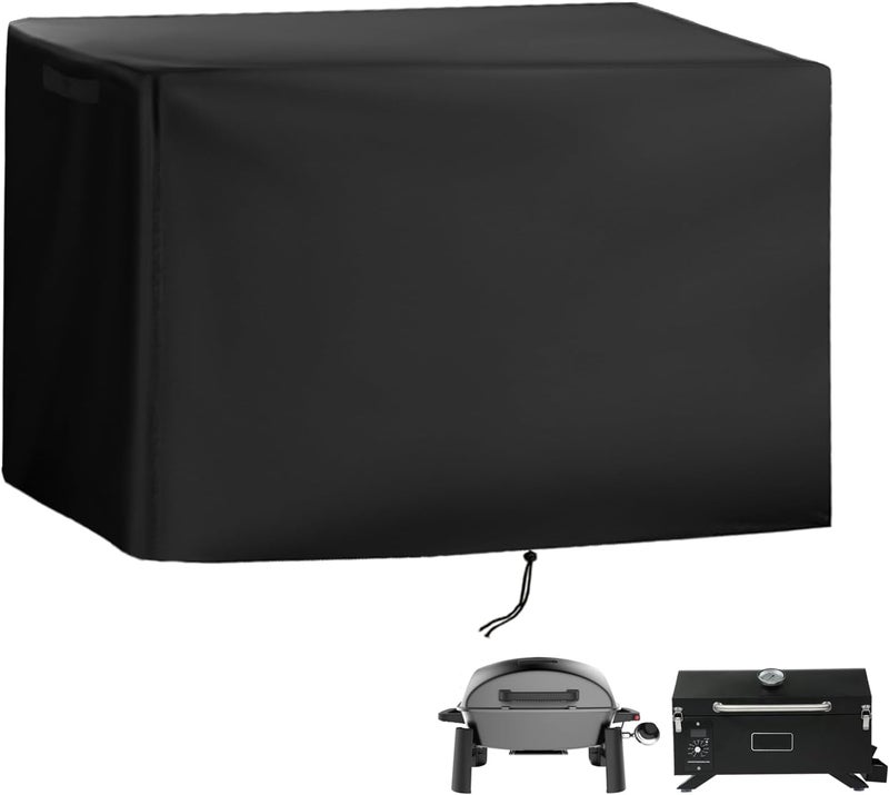 Starcrew Grill Cover for Nexgrill 1-Burner Portable Propane Gas Grill 820-BC002, Heavy-Duty 600D Tabletop BBQ Cover for Country Smokers Pellet Grill GS150PPG - Image 1