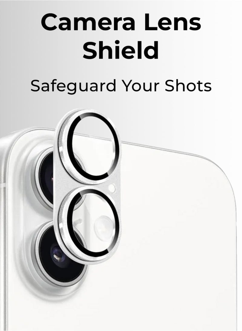 جلاسولوجي iPhone 17 Camera Lens Protector – Ultra HD Clarity, Anti-Scratch, No Residue, Easy Install, Ultra-Thin Design,  Case-Friendly, Precise Fit (Silver) - Image 2
