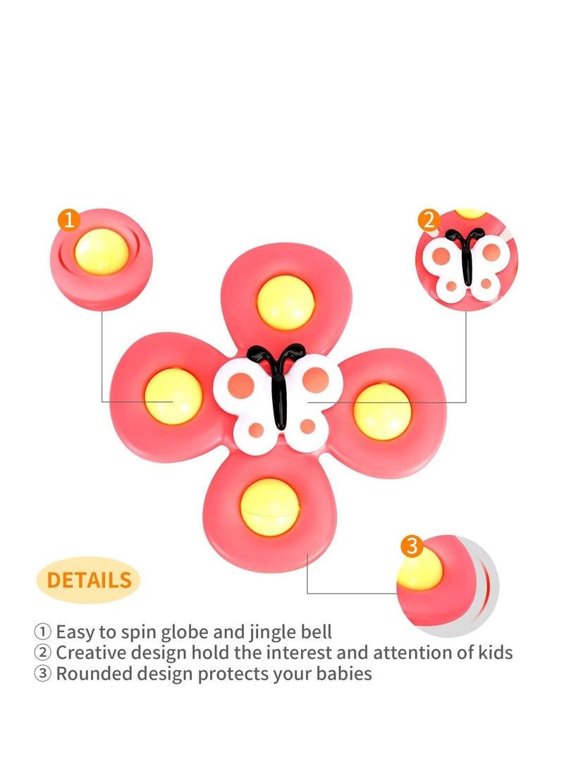 3PCS Suction cup spinner toys for 1 2 Year old boys Spinning top baby toys 12-18 months First baby gifts for 1 Year old girls Sensory toys for toddlers 1-3 - Image 5