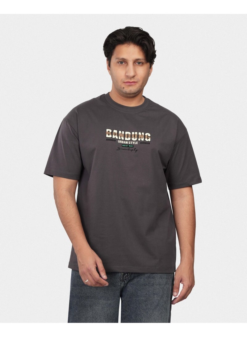 TORINESE "Bandung Charcoal" Graphic Oversize - Image 3