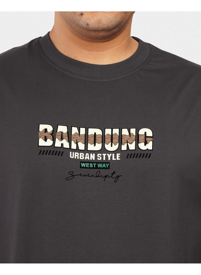 TORINESE "Bandung Charcoal" Graphic Oversize - Image 4