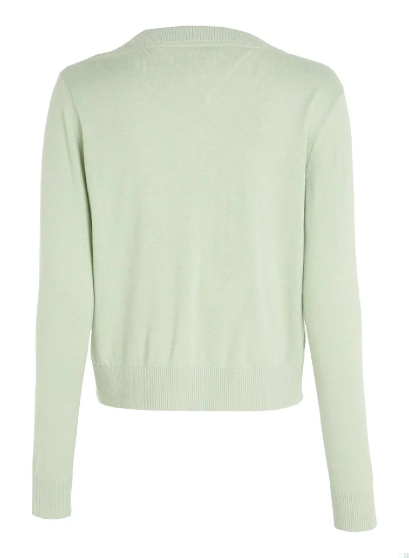 TOMMY JEANS V-Neck Logo Sweater