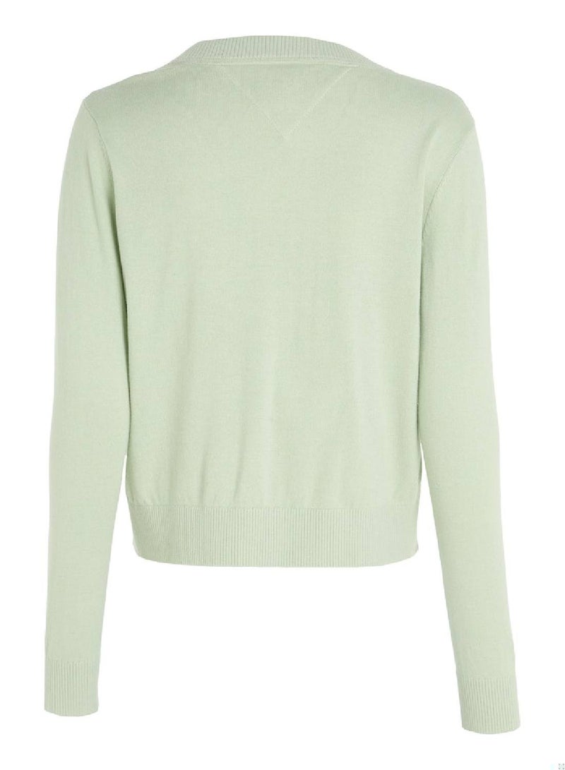 TOMMY JEANS V-Neck Logo Sweater - Image 4
