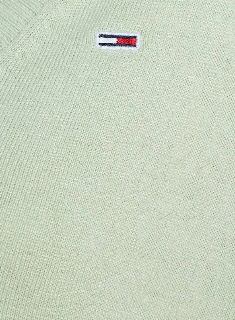 TOMMY JEANS V-Neck Logo Sweater