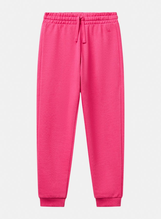 Benetton Girls Sweatpants with logo - Image 1