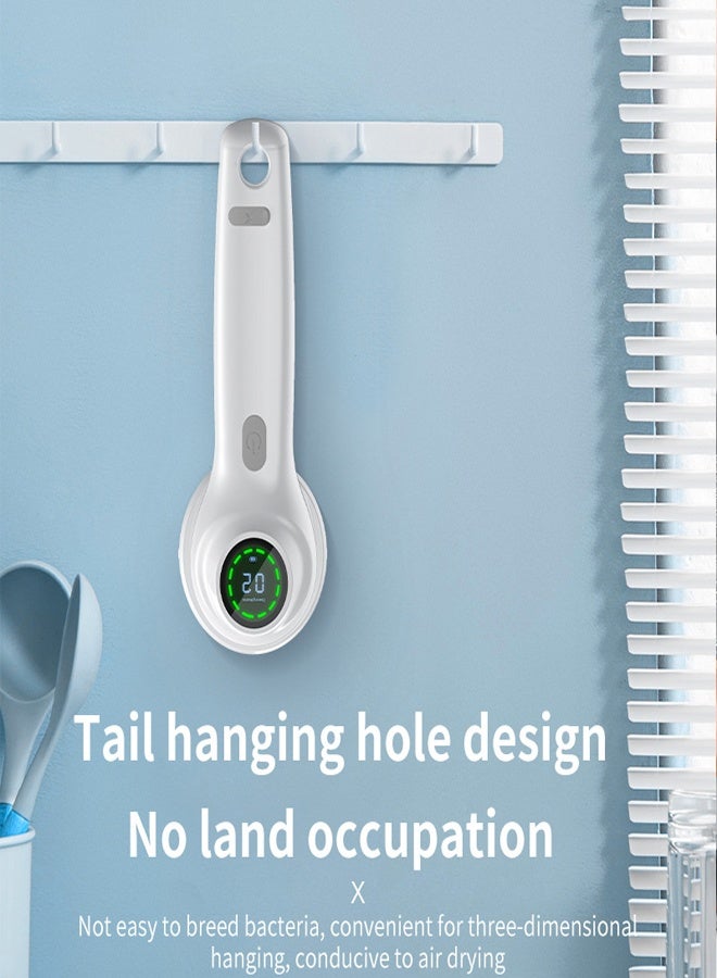 Handheld Electric Dish Brush with 6 Replaceable Heads IPX7 Waterproof Long Battery Life for Kitchen Cleaning - Image 3