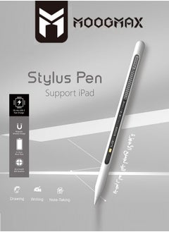 IPad electronic stylus pen supports palm Rejection and pressure sensor, supports wireless charging from iPad, equipped with a protection system for the iPad screen, and a working time of up to 11 hours, compatible with iPad devices only