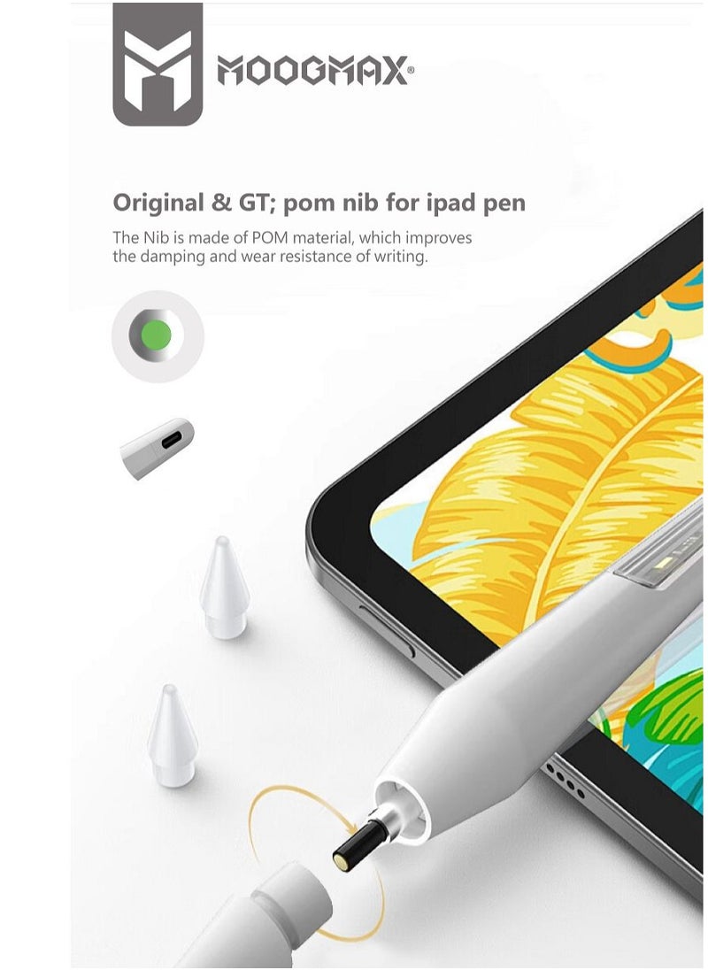 MOOGMAX - IPad electronic stylus pen supports palm Rejection and pressure sensor, supports wireless charging from iPad, equipped with a protection system for the iPad screen, and a working time of up to 11 hours, compatible with iPad devices only - Image 1