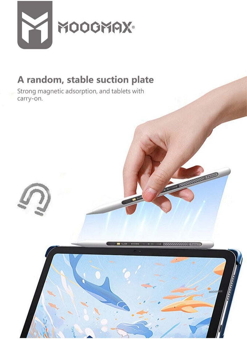 MOOGMAX - IPad electronic stylus pen supports palm Rejection and pressure sensor, supports wireless charging from iPad, equipped with a protection system for the iPad screen, and a working time of up to 11 hours, compatible with iPad devices only - Image 1