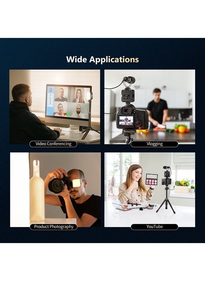 Neewer - NEEWER LED Video Light, Portable Bi-Color 3200K~5600K Dimmable Camera Soft Lights with 3 Cold Shoes, CRI 97+, 8 Scene Modes, 2000mAh Rechargeable Battery for Gaming/YouTube/Vlog/Photography - NL-36AI - Image 1