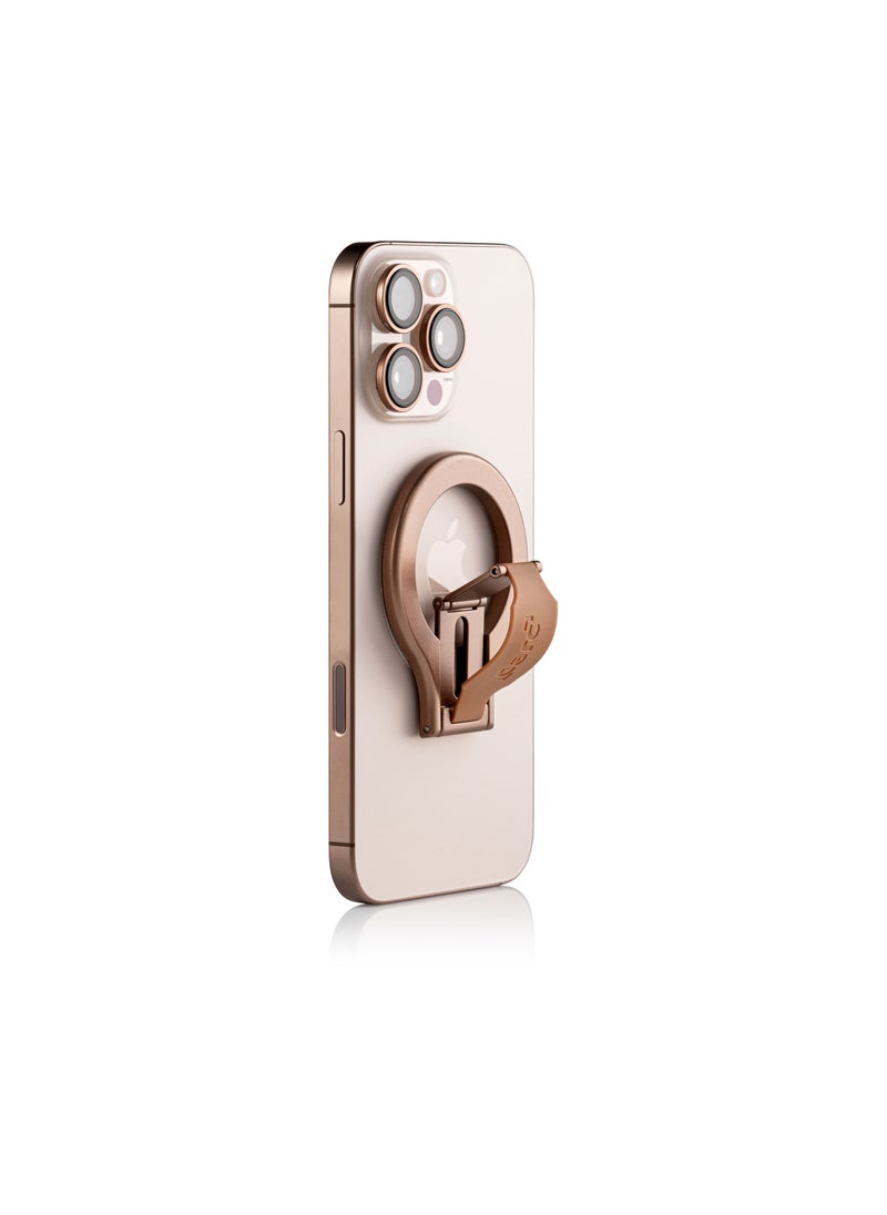 darc - iPhone MagSafe Grip, Stand and Holder 3-in-1 Desert Gold - Image 1