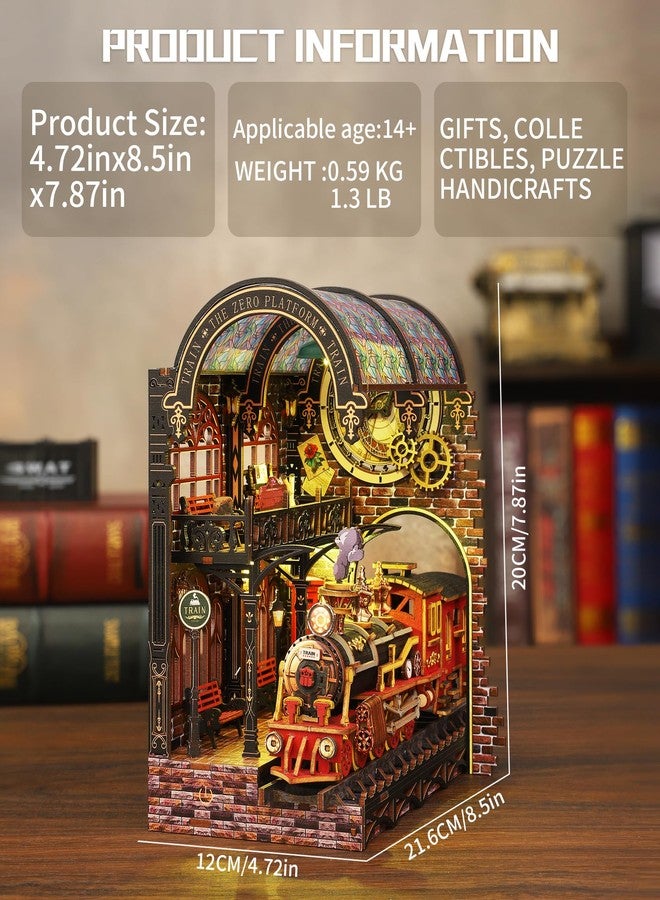 Spilay Book Nook Kit for Adults, Zero Platform DIY Miniature House Kit - Image 2