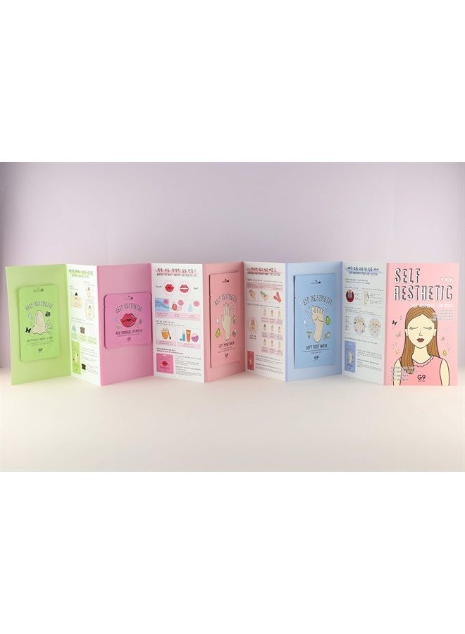 G9SKIN قناع العناية المنزلية الكوري، من الرأس إلى القدم، سبا، قناع اليد، قناع القدم، قناع الشعر، قناع الوجه، قناع الأنف، قناع العين، قناع الشفاه، مجموعة قناع العناية الذاتية من G9SKIN، 8 أوراق - Image 4