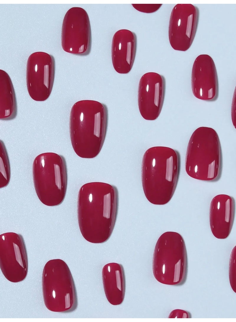 Almond shaped fake nails. The box contains 24 nails with a nail file and glue - Image 2