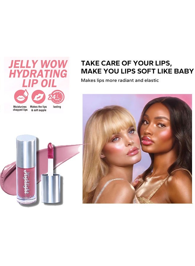 Beckisue Lip Gloss-Ultra-Hydrating & Nourishing, Smooth Glossy Finish Lip Glow Oil,Long Lasting Lightweight Non Sticky Portable Lip Oil,Lip Care to Fade Lines and Exfoliate Dead Skin（#01） - Image 3