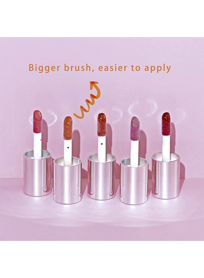 Beckisue Lip Gloss-Ultra-Hydrating & Nourishing, Smooth Glossy Finish Lip Glow Oil,Long Lasting Lightweight Non Sticky Portable Lip Oil,Lip Care to Fade Lines and Exfoliate Dead Skin（#01） - Image 5