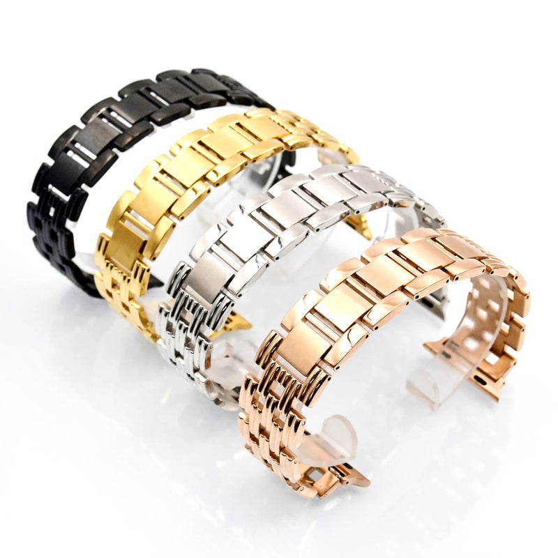 Bluejw Luxury Stainless Steel Replacement Watch Strap for Apple Watch – New Arrival Women's Bracelet Band Compatible with All Apple Smartwatch Models - Image 2